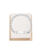 Bar with Thick Chain Bracelet