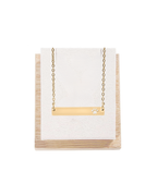 Bar with Cutout Paw Necklace