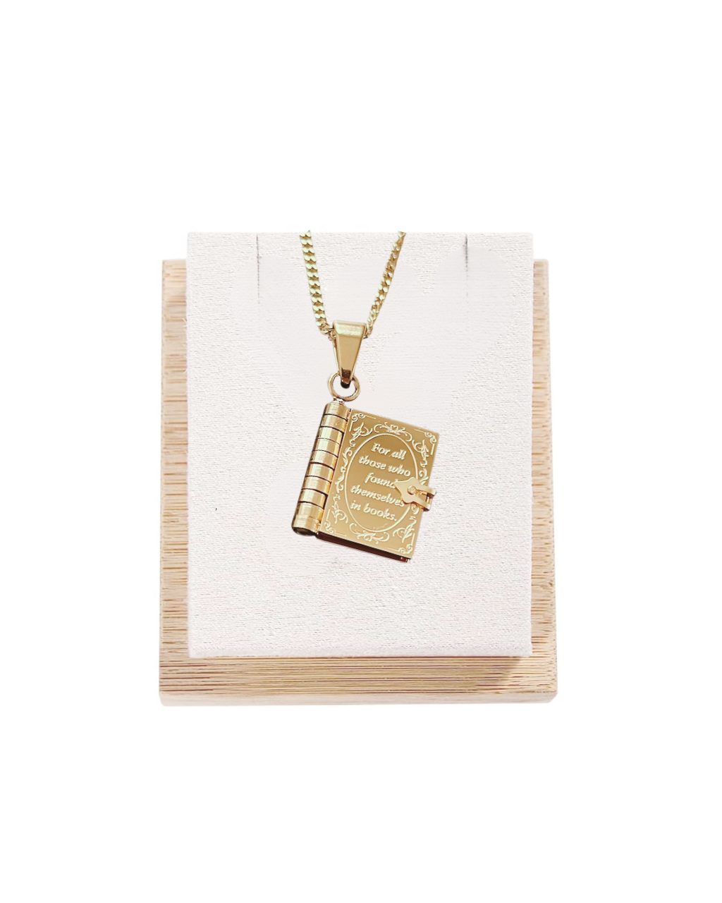 Book Locket Necklace