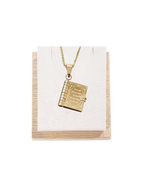 Book Locket Necklace