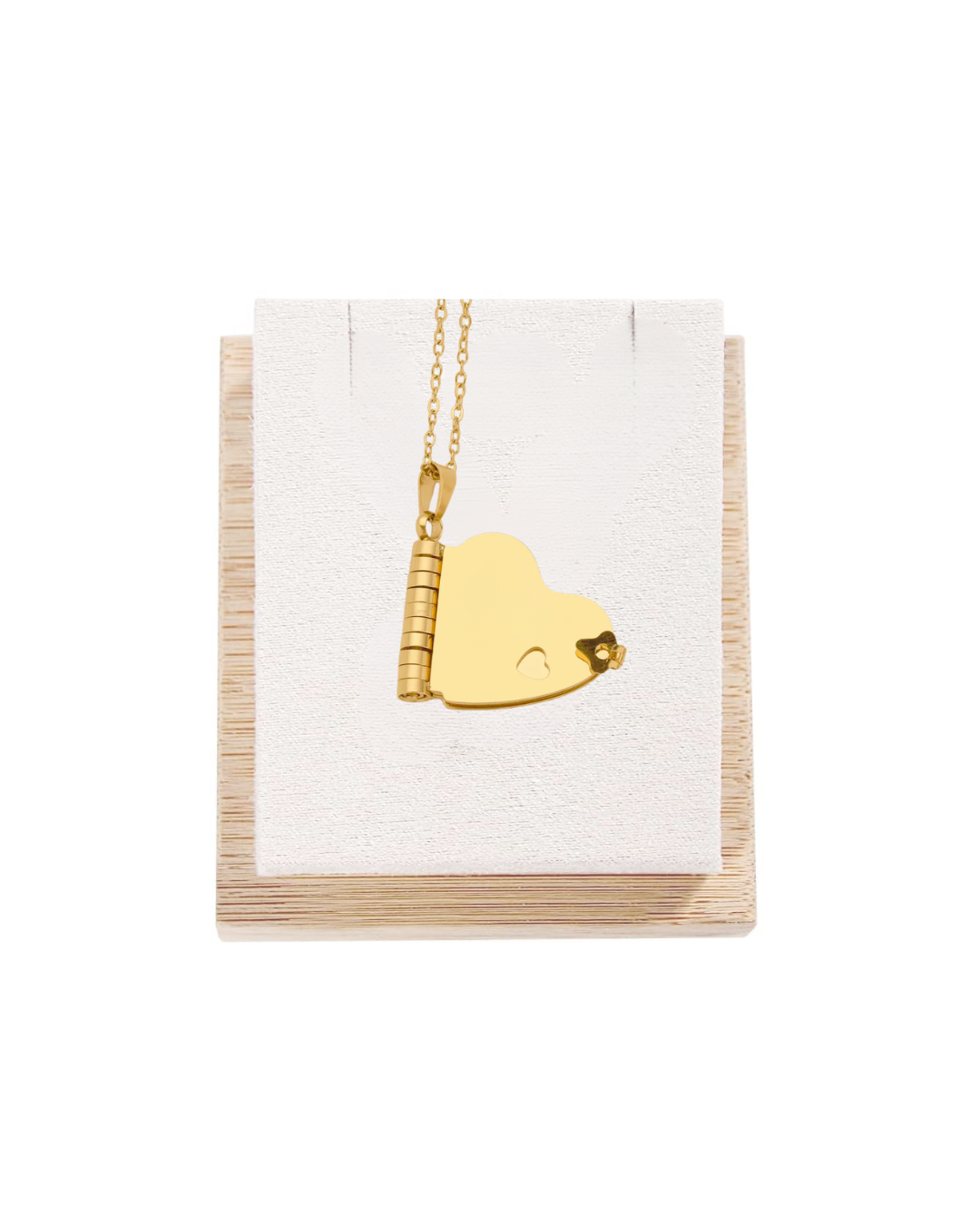 Heart Book Locket Necklace